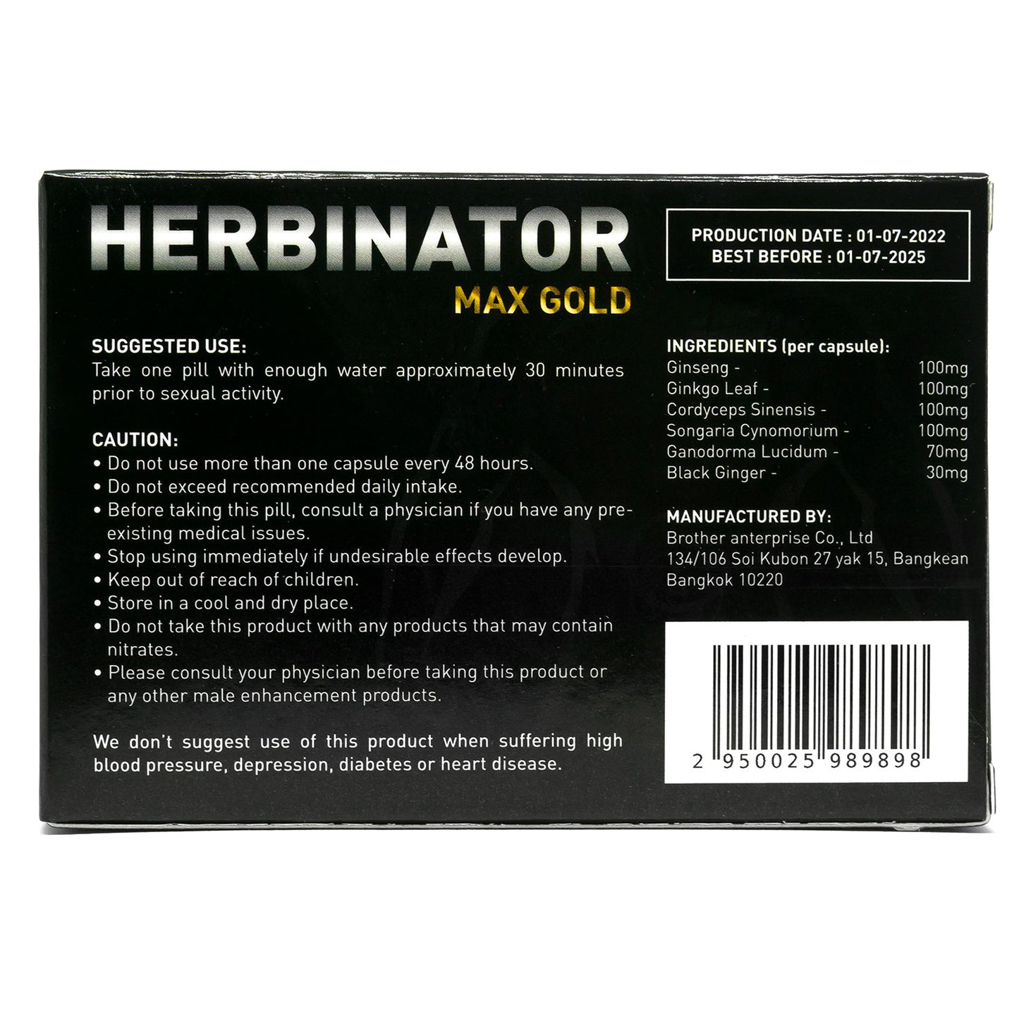Herbinator Max Gold - 10 stuks