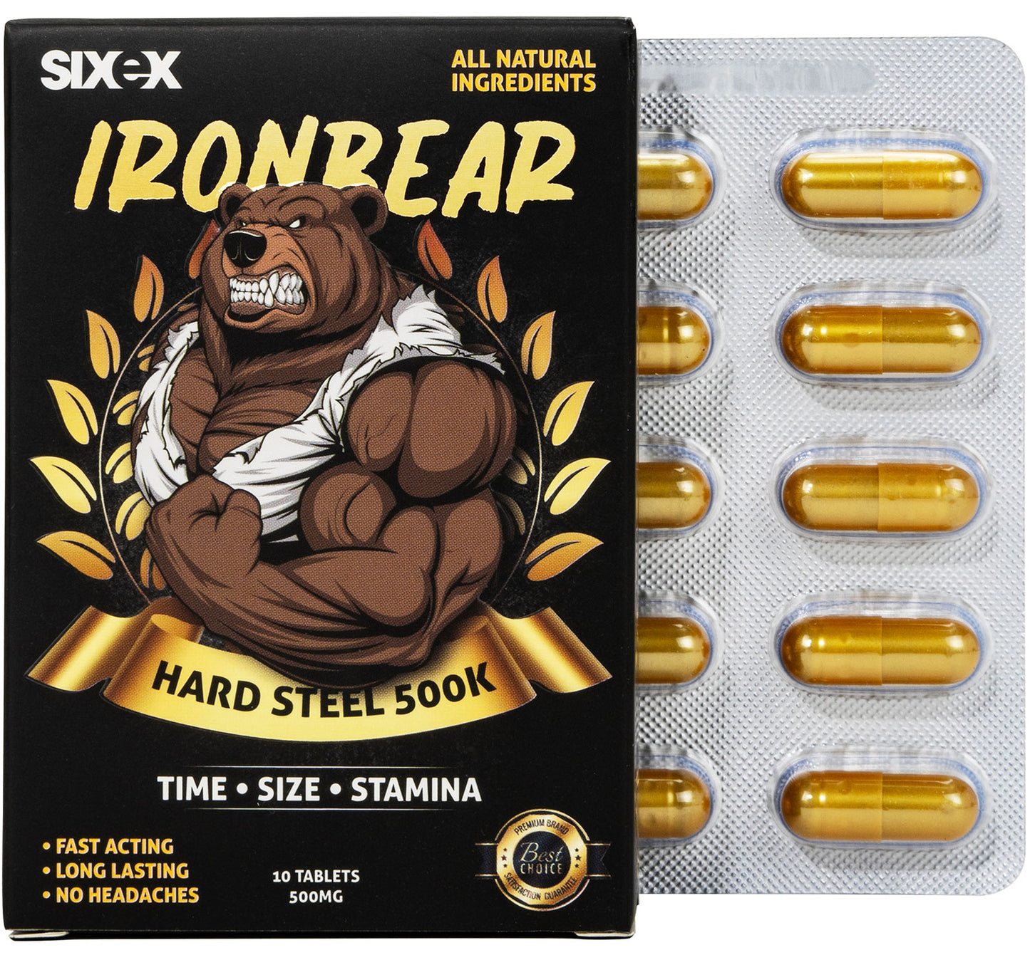 Sixex - IronBear - 10 Stuks - Goud