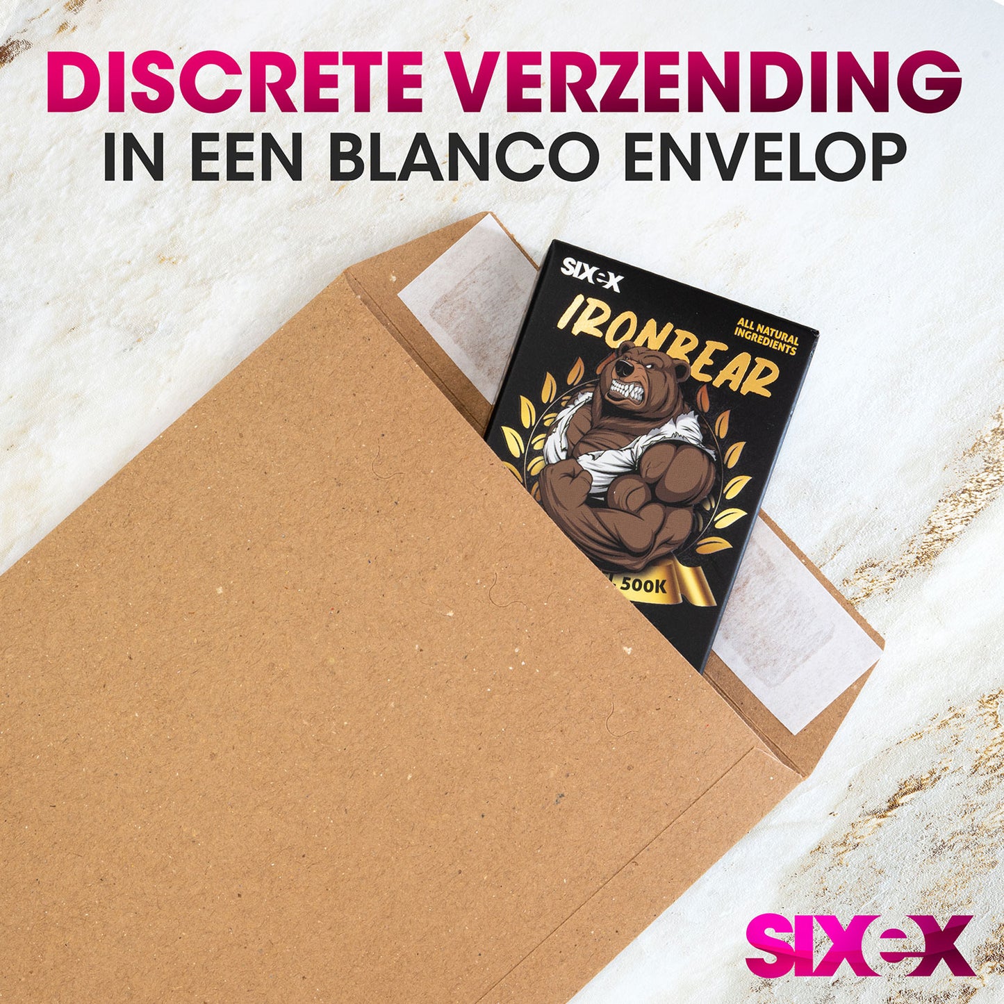 Sixex - IronBear - 10 Stuks - Goud