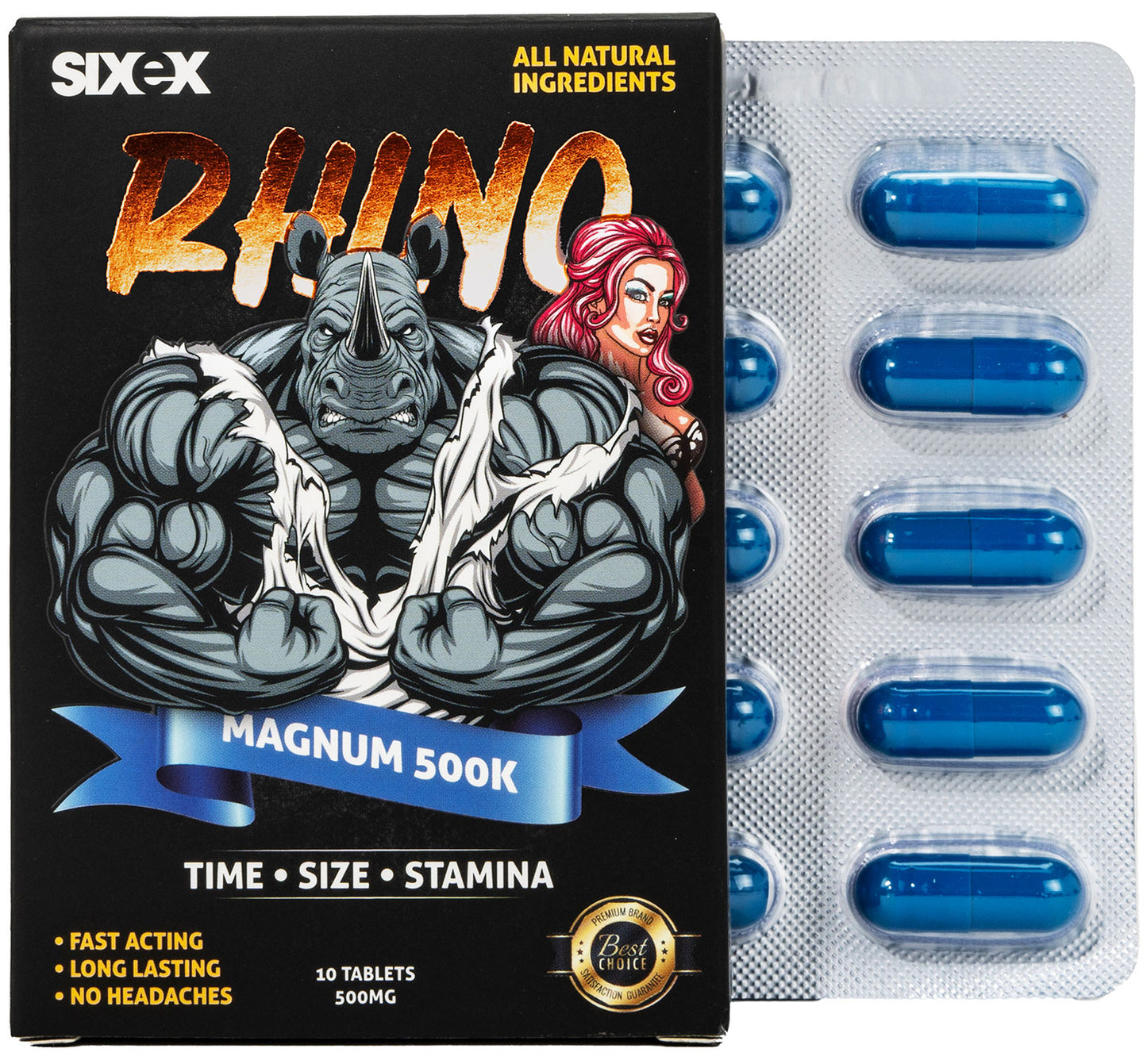 Sixex - Rhino - 10 Stuks - Blauw