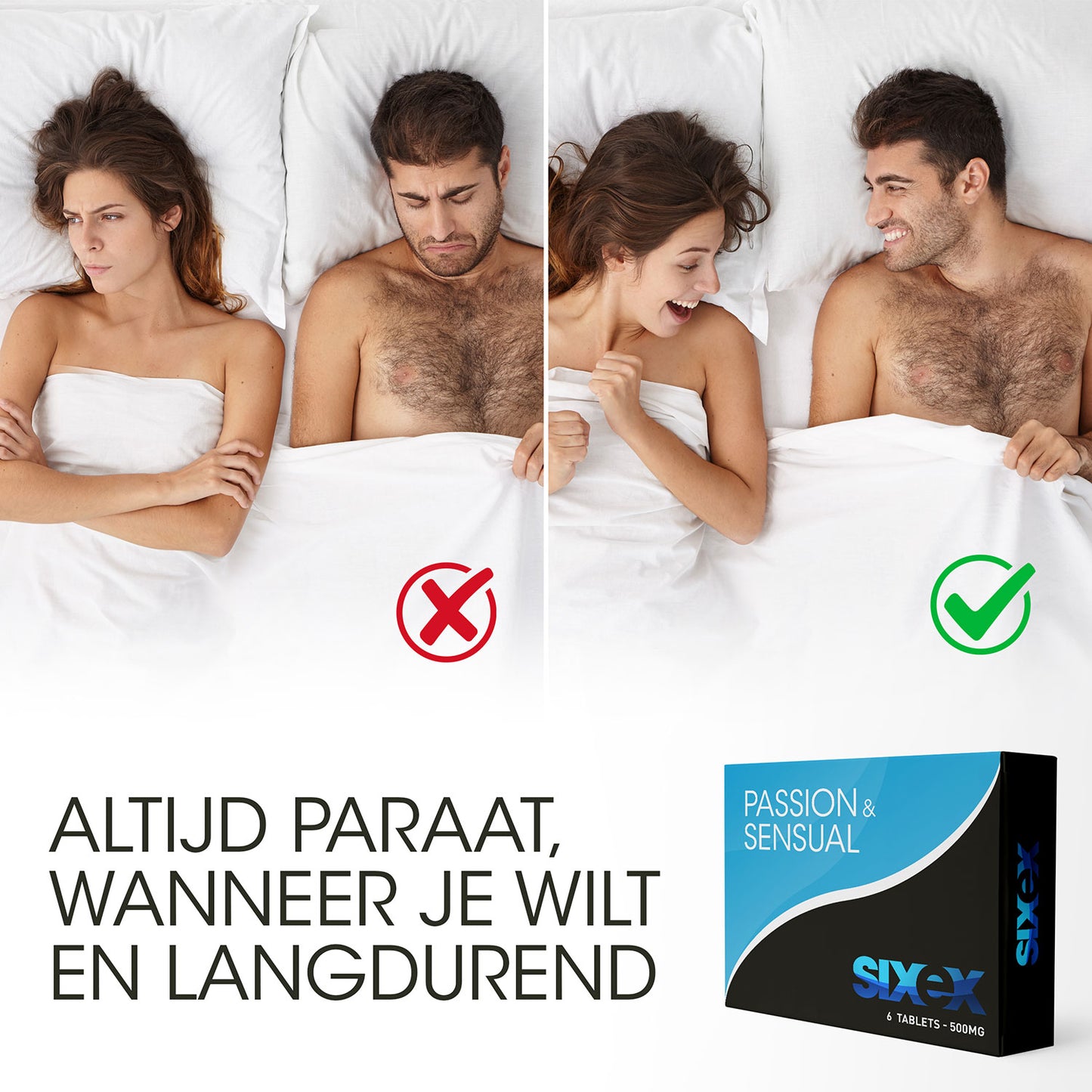 Sixex - Passie &amp; Sensueel 6 Stuks - Blauw