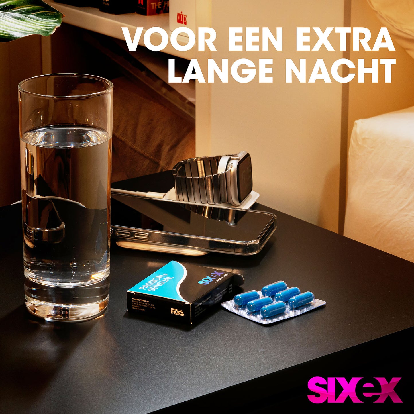 Sixex - Passie &amp; Sensueel 6 Stuks - Blauw