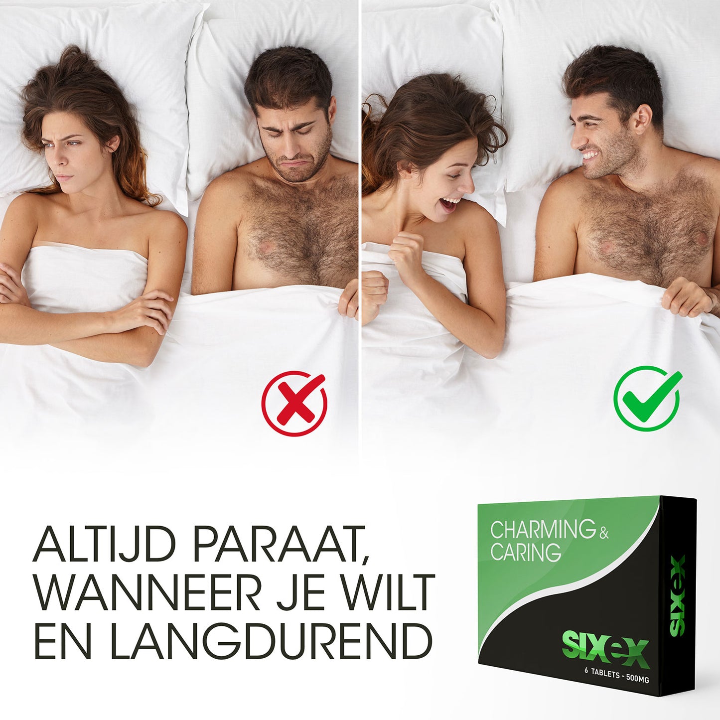 Sixex - Charmant &amp; Zorgzaam - 6 Stuks - Groen