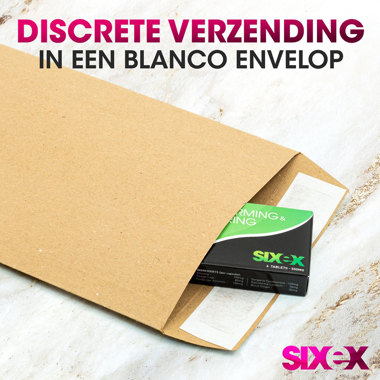 Sixex - Charmant &amp; Zorgzaam - 6 Stuks - Groen