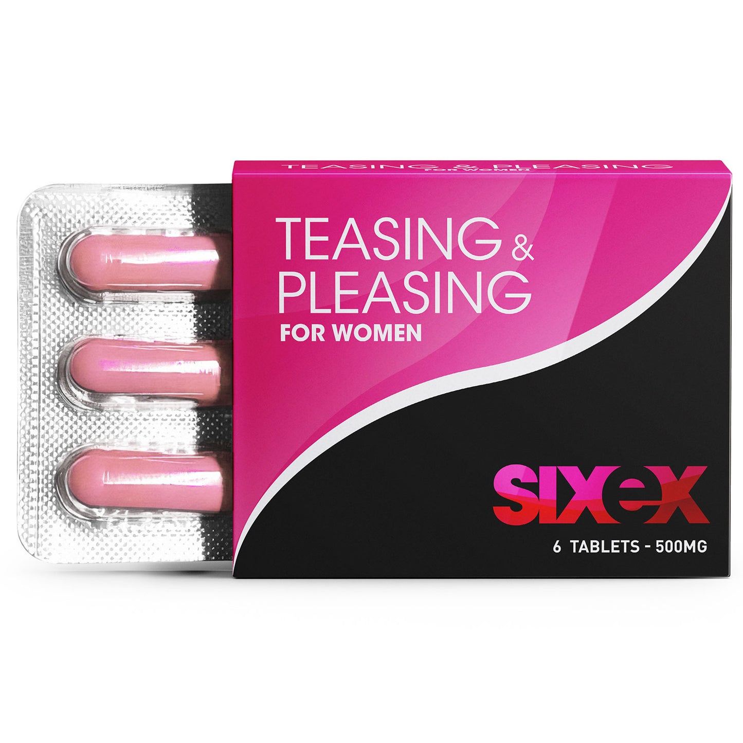 Sixex - Teasing &amp; Pleasing - Voor Vrouwen - 6 Stuks - Roze