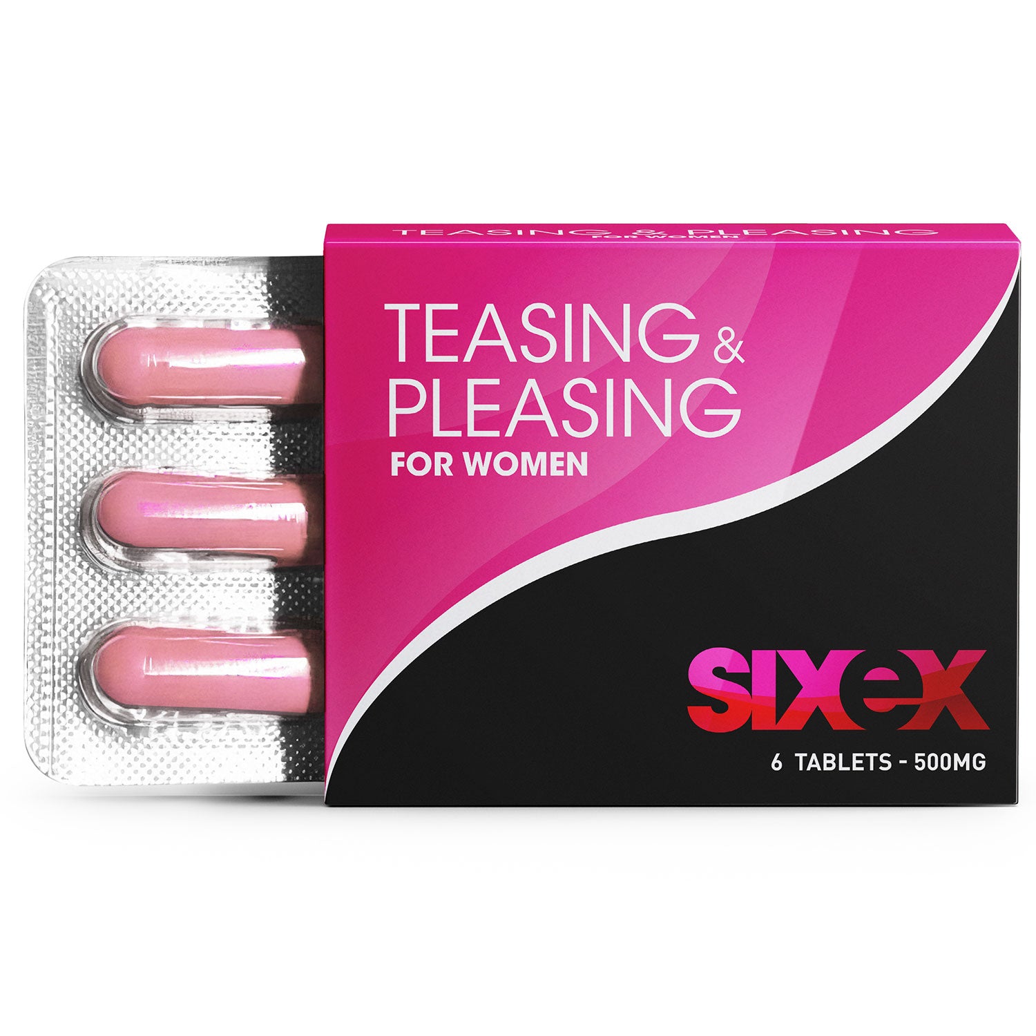 Sixex - Teasing &amp; Pleasing - Voor Vrouwen - 6 Stuks - Roze