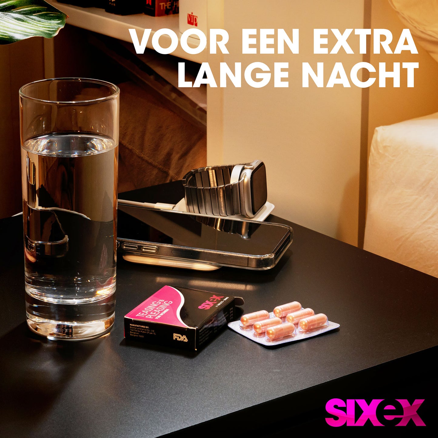 Sixex - Teasing &amp; Pleasing - Voor Vrouwen - 6 Stuks - Roze