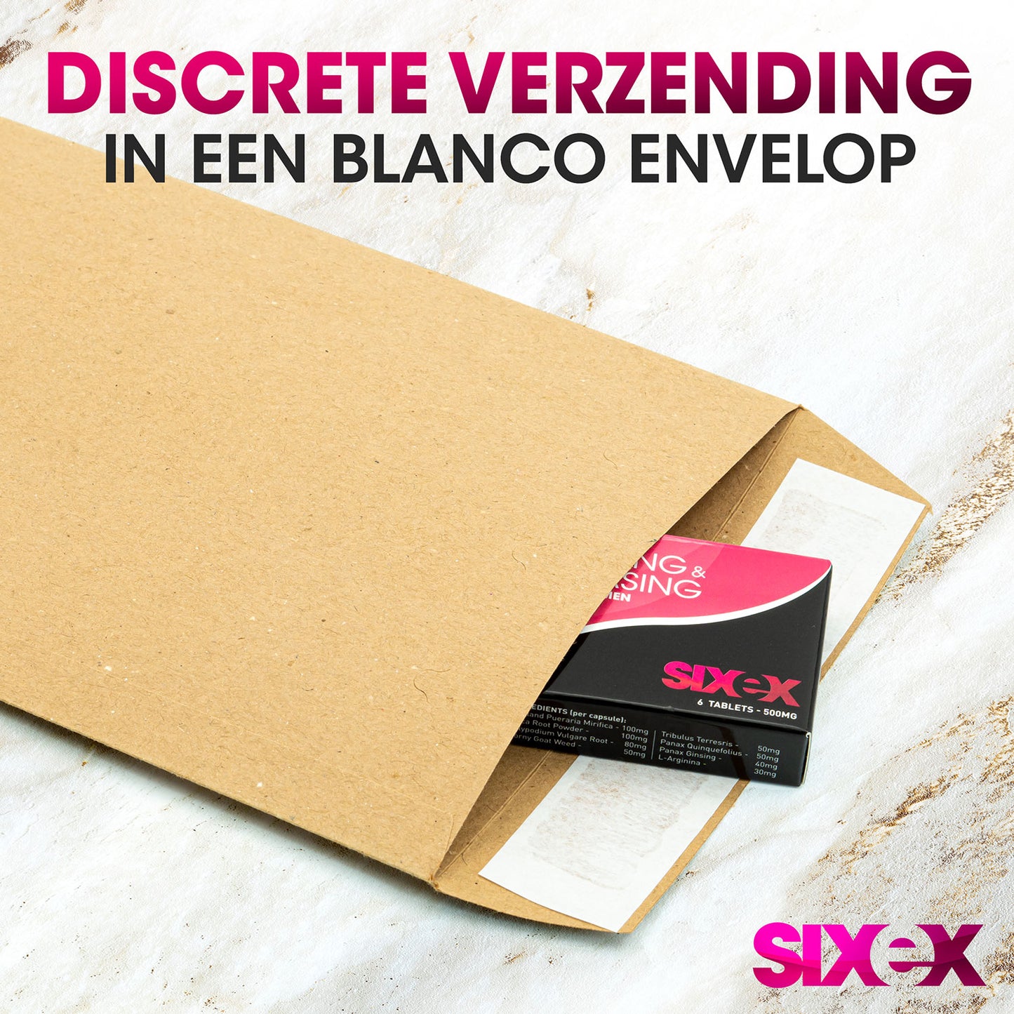Sixex - Teasing &amp; Pleasing - Voor Vrouwen - 6 Stuks - Roze